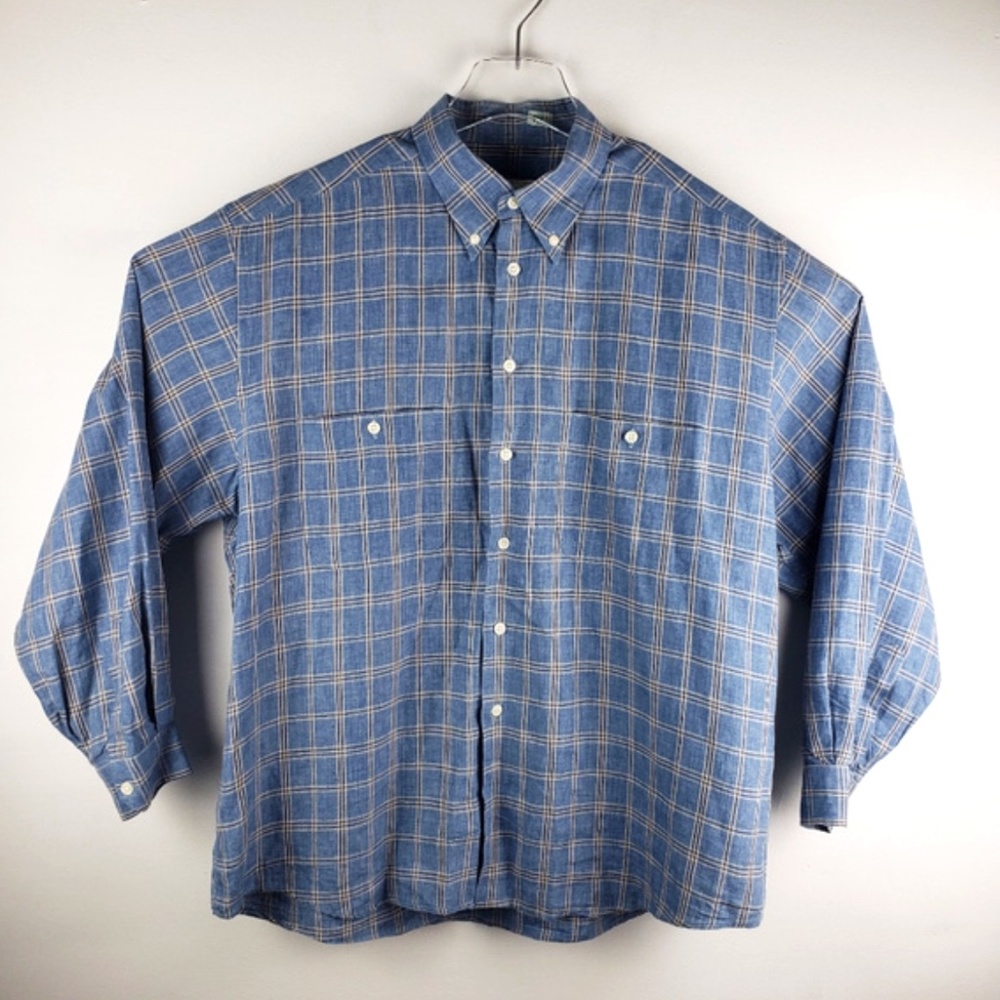 Ermenegildo Zegna Long sleeve Linen Button Down Shirt - XL